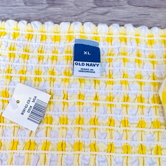 Old Navy Yellow Gingham Mini Dress - Picture 9 of 10